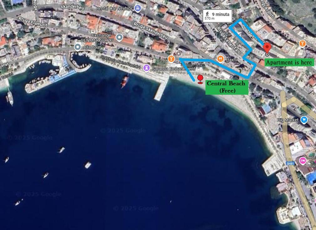 Rose Sea View Apartment Sarande Ngoại thất bức ảnh